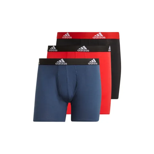 Adidas 3 упаковки Черный/Темно-синий/Светло-алый Мужские боксер-шорты