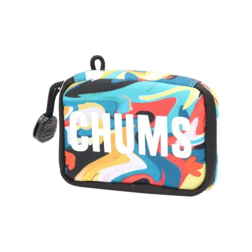 CHUMS Полиэстер Держатель для карт кошелек сумка для хранения унисекс синий цветок