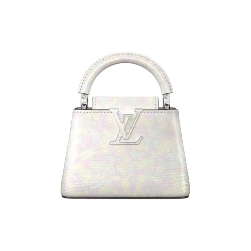 LOUIS VUITTON Карунг Кожа Капусин Через плечо Тоут Сумка На одно плечо Женская Белая