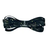 Gold-Stamped Black Sole Ink Splatter Laces Single Pack  
Золотое тиснение Черная подошва Кляксы чернил Шнурки Одиночная упаковка