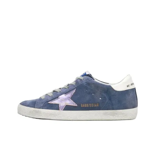 Golden Goose Супер Звезда Низкий Топ Стильный Скейтбординг Женские Синий