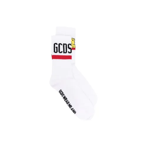 GCDS Белые Женские Носки MID до икры