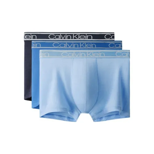 Calvin Klein 3 упаковки черный + синий + небесно-синий мужские боксер-шорты