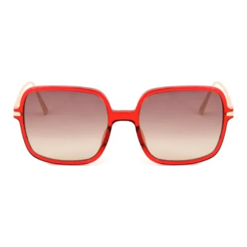 CHOPARD Титан Квадрат Солнцезащитные очки Женские Красный