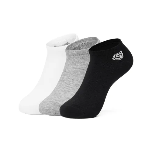 Skechers 3 шт Белый/серый/черный Женские носки