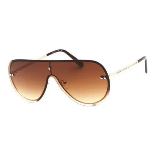 GUESS Металл Нерегулярная форма Солнцезащитные очки Женские Золото