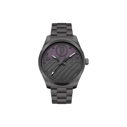 Police Men's Watches Кварцевый механизм ремешок из нержавеющей стали 42 мм серый циферблат