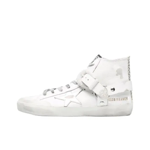 Golden Goose Francy MID Топ Скейтборд Кроссовки Женские Белые
