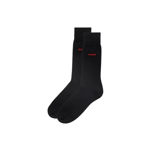 Hugo Boss 2 пачки черных мужских носков до колена