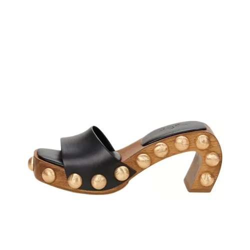 CULT GAIA Противоскользящие шлепанцы 7,6 см Женские Черные