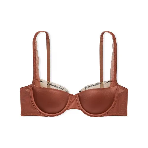 Victoria's Secret Розовый VERYSEXY Гладкий Логотип Вышивка Легко Подкладанный Бюстгальтер-балконет Женская Глина