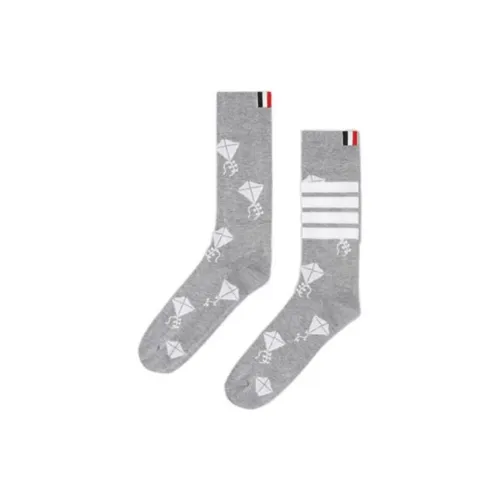 THOM BROWNE Серые Мужские Носки до икры MID