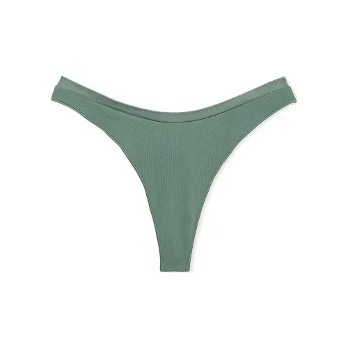 Victoria's Secret Розовый Бесшовный HIGH Нога Стринг PANTY Лесной зеленый Нижнее белье Женские 1 шт Лесной зеленый