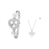 Сердце Серебряное ("Крылья Ангела" Ожерелье Edition)