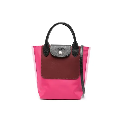 LONGCHAMP Полиамид Коровья кожа Овчина Сумка через плечо Сумка Женская Фиолетово-розовая