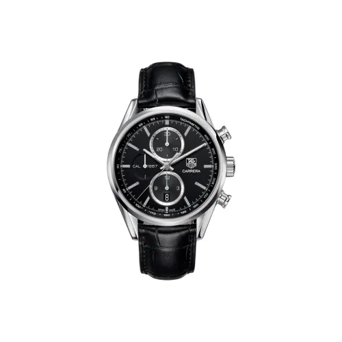 TAG HEUER Автоматический Механический Механизм Мужские Часы 41 мм Черный