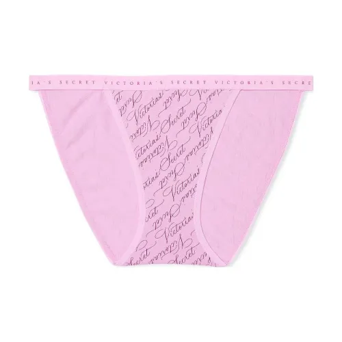 Victoria's Secret Эластичный хлопок STRING Бикини Panty V S L S Нижнее белье Женские 1 шт Розовый