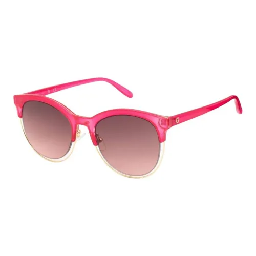 GUESS Пластик OVAL SUNGLASSES Унисекс Розовый