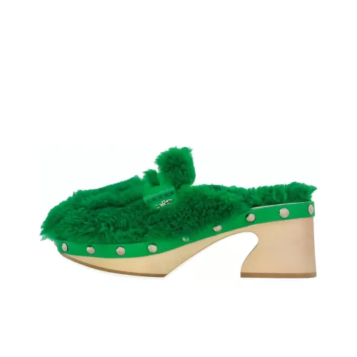 LONGCHAMP Домашние тапочки Женские Зеленый