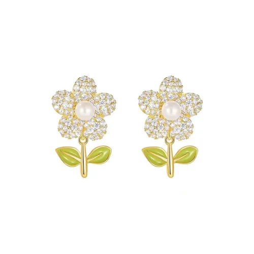 LIANGCAI Сплав Искусственная жемчужина Серьги Женские