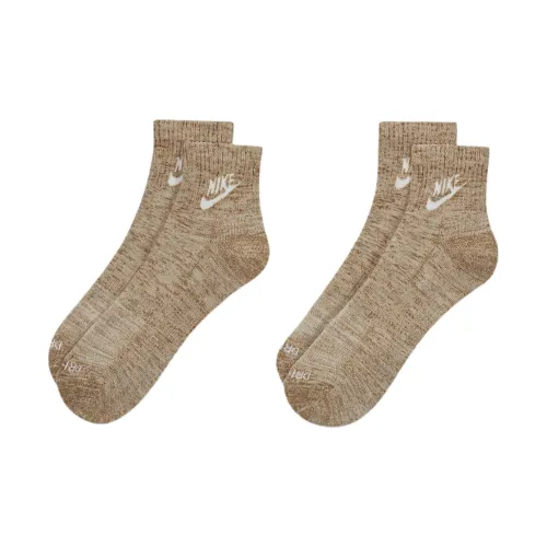 Nike Повседневные Plus Cushioned Низкие носки Ankle Socks Унисекс 2 упаковки Светло-коричневый
