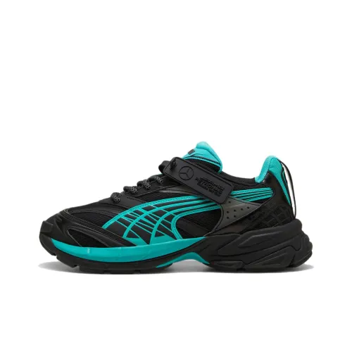 PUMA Mercedes AMG Petronas F1® Slip-Resistant Abrasion-Resistant Low-Top Беговые кроссовки Мужские Черные