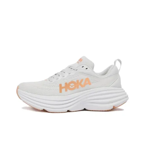 HOKA ONE ONE Bondi 8 Беговые кроссовки Низкий топ Бежевый Женские