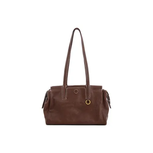 VENOF Сумка через плечо из коровьей кожи женский растительное дубление цвет кофе