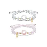 Хорошее украшение в паре [Розовый + Серый]