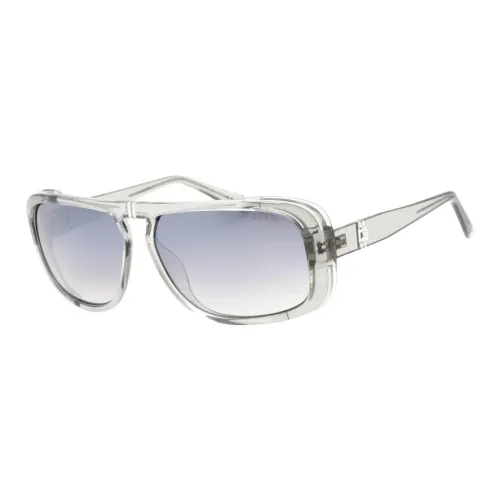 GUESS Вакуумная Формовка Поликарбонат Прямоугольные Солнцезащитные Очки Мужские Серые