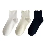 3 шт (Короткий белый + Короткий молочно-белый + Короткий черный)