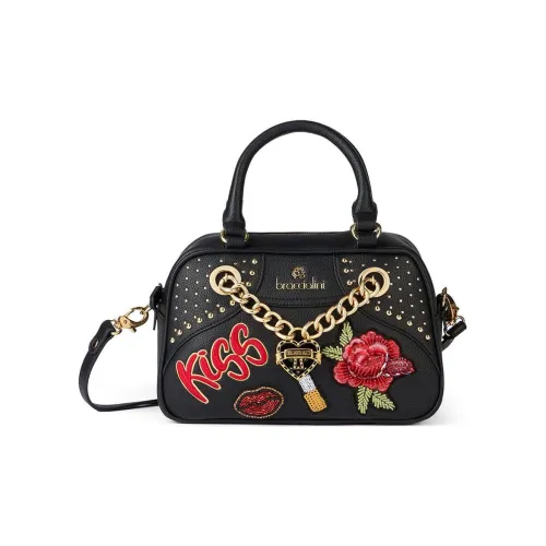 Braccialini Вышивка Через плечо Одно плечо Сумка Женская Черная