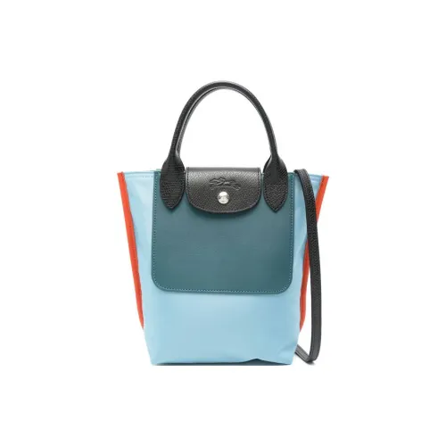 LONGCHAMP Le Pliage RE Play Полиамид Тоут Сумка Сумка для покупок Сумка Экстра Маленькая Женская Синяя и Оранжевая
