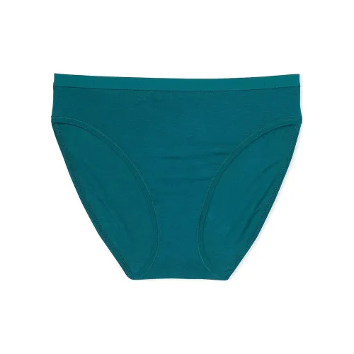Victoria's Secret Эластичный хлопок Высокая нога Трусики Stormy Бирюзовый Нижнее белье Женские 1 упаковка Сине-зеленый