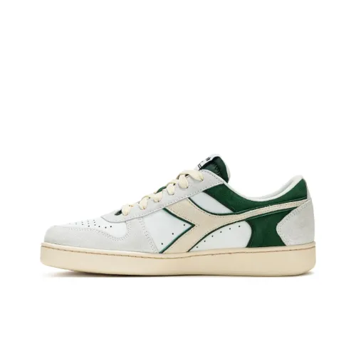 Diadora Slip-Resistant Abrasion-Resistant Low-Top Skateboard Shoes Men's White Gray Диадора Слип-Резистентный Аbrasion-Resistant Низкие Кроссовки для Скейтбординга Мужские Белый Серый