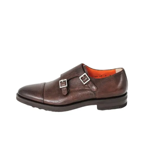 Santoni GEO Shoes Men's Dark Brown