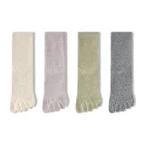 Бежевый + Фиолетовый + Зеленый + Серый [Палец Разделитель Дизайн ✅ Антибактериальный Устойчивый к запахам]