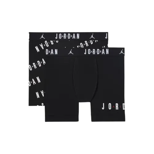 Jordan Flight Essentials 2 упаковки черные + с принтом на всей поверхности мужские боксер-шорты