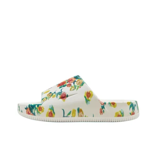 NIKE Calm Slide Тапочки Белый зеленый красный Женские