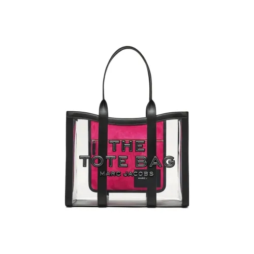 MARC JACOBS PVC Тоут Сумка Сумка для покупок Сумка на плечо Сумка большая Женская Черная и розовая