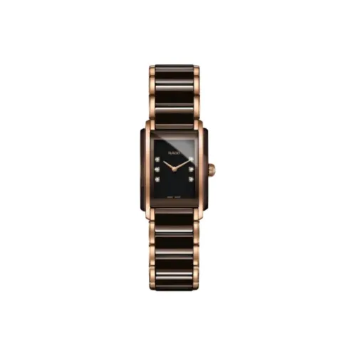 RADO Precision Ceramics Collection Кварцевый механизм Женские часы 22,7*33,1 мм Черный циферблат