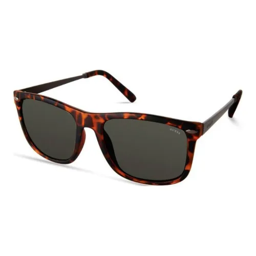 GUESS Смола Квадратные Солнцезащитные очки Мужские Коричневые