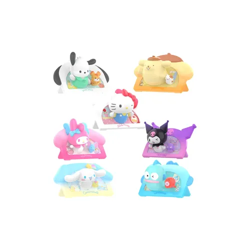 TOP TOY x Sanrio Family MY HOME Collection Наклейки для холодильника Слепые коробки Один Mystery Коробка Целая коробка 6 шт