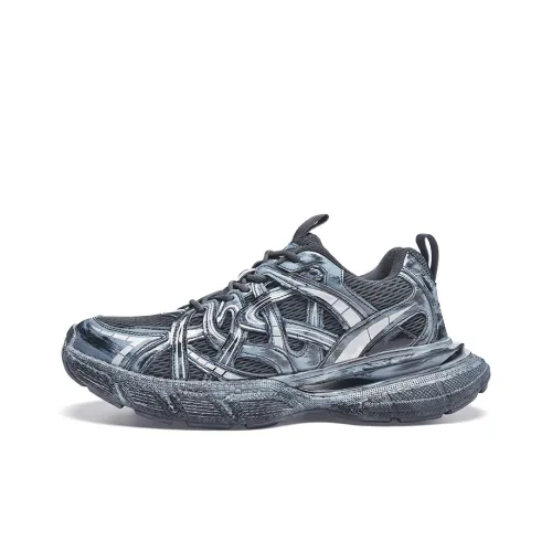 DoraemonA Низкий топ толстая подошва кроссовки унисекс