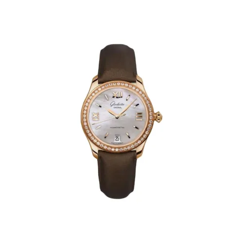 Glashütte Original Автоматический Механический Movement Женские Часы 36 мм Жемчужная Раковина Цвет