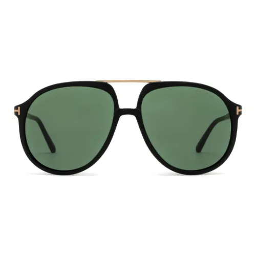 TOM FORD Ацетат Aviator Солнцезащитные очки Мужские Черные