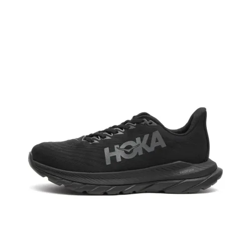 HOKA ONE ONE Mach 5 Slip-resistant Abrasion-resistant Low-top Беговые кроссовки Женские Черный