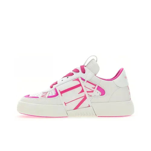 Valentino VL7N Низкий Топ Стильный Скейтбординг Женские Белый Розовый