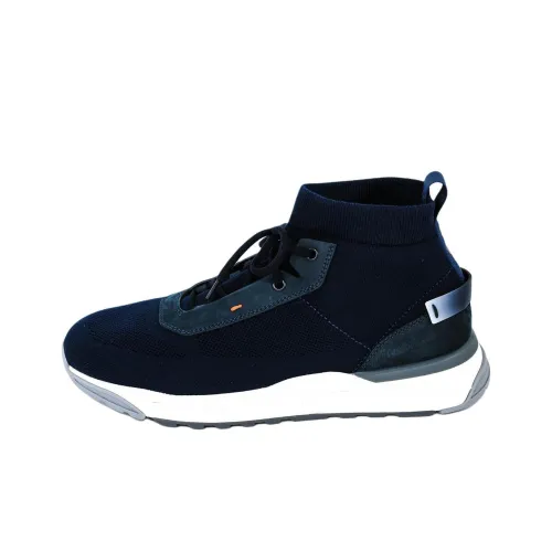 Santoni Innova High Топ Повседневная обувь Мужская Темно-синий