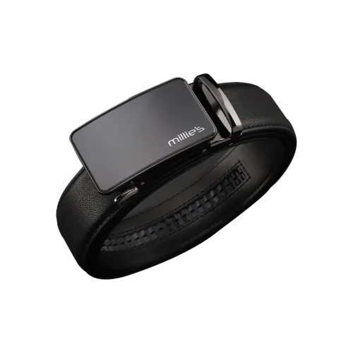 MILLIE'S Натуральная кожа Высококачественные ремни для деловых мужчин с автоматической застежкой Кожаные ремни Мужской ширина 3,5 см